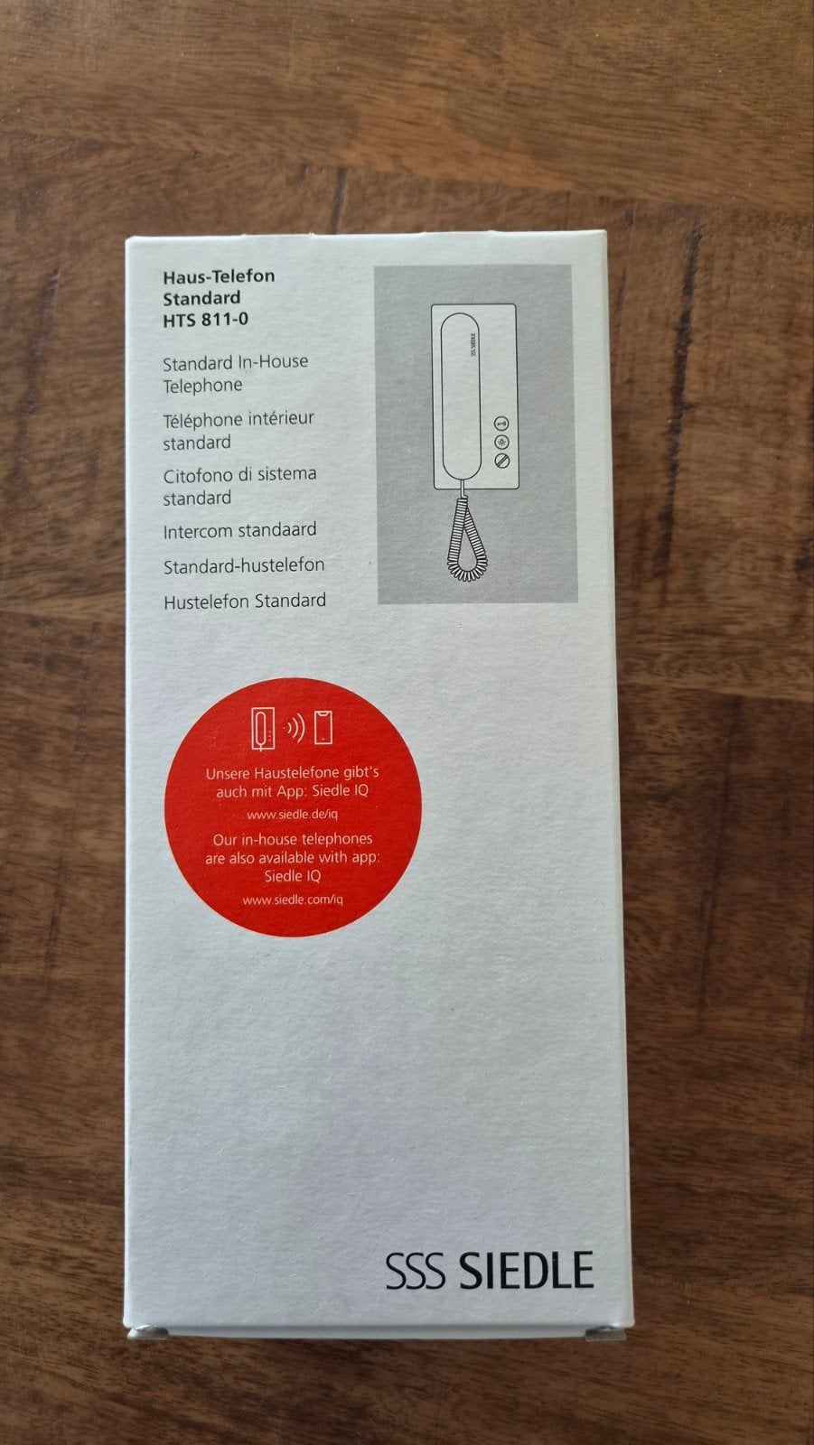 Siedle HTS 811-0 W Huis-Telefoon Standard - Wit, Ophalen of Verzenden, Nieuw