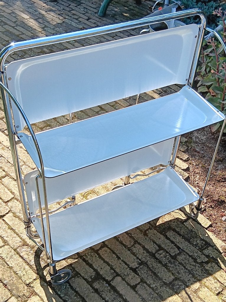 Vintage bartender, trolley, opvouwbaar DINETT, BREMSHEY, Ophalen of Verzenden