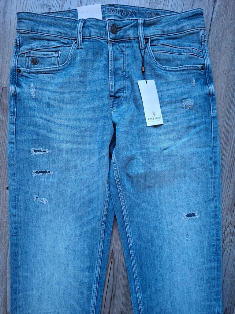 CAST IRON Shiftback tapered fit jeans W32 L34, Blauw, Nieuw, W32 (confectie 46) of kleiner, Ophalen of Verzenden
