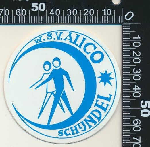 Sticker: WSV Alico - Schijndel, Ophalen of Verzenden, Zo goed als nieuw, Sport