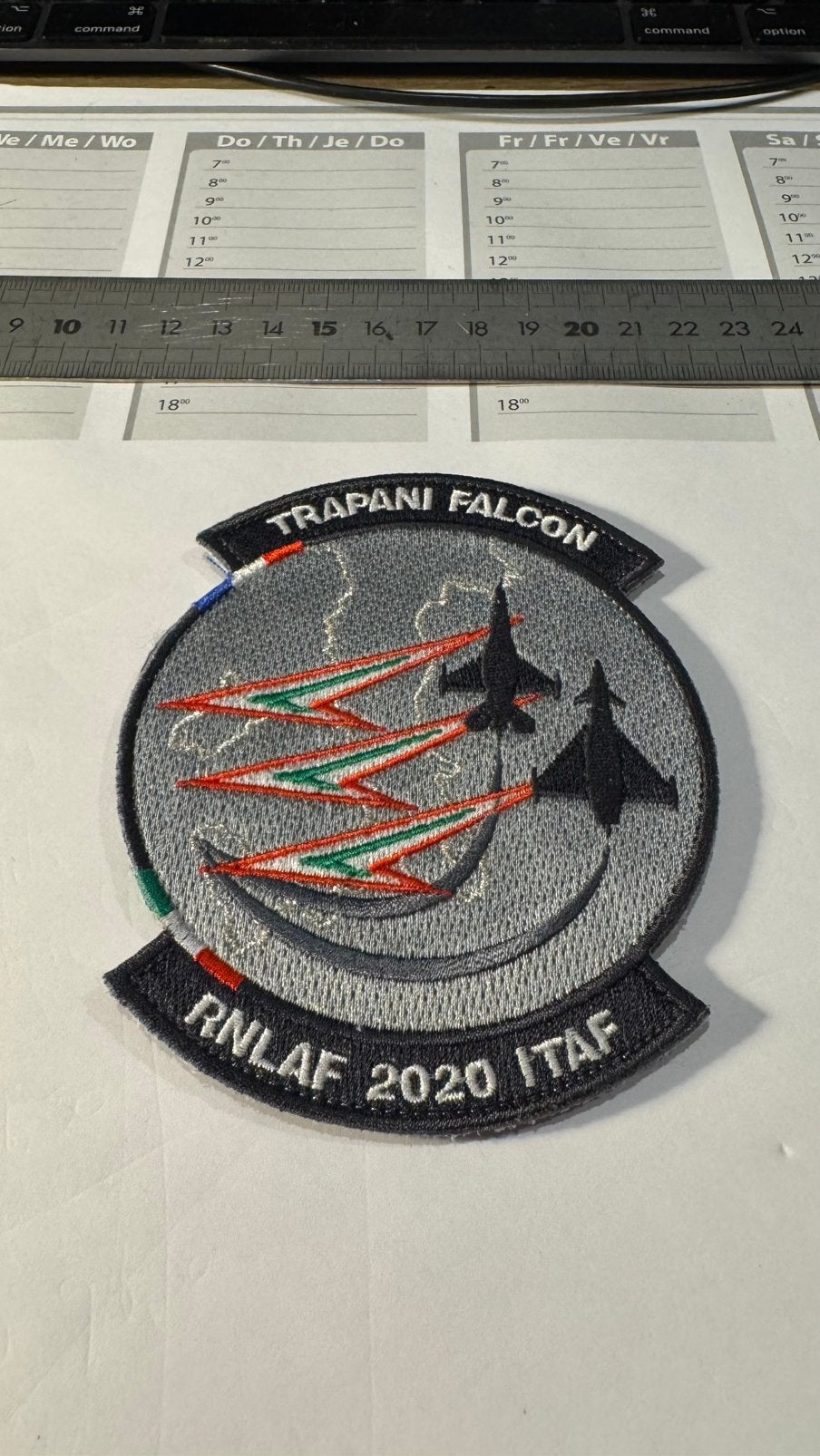 Patch luchtmacht klu 312 squadron, Ophalen of Verzenden, Zo goed als nieuw, Patch, Badge of Embleem