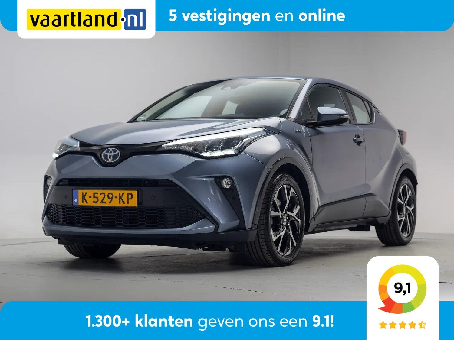 Toyota C-HR 2.0 Hybrid Dynamic [ Navi Camera Apple/Android ], Auto's, Automaat, 4 cilinders, Origineel Nederlands, Bedrijf