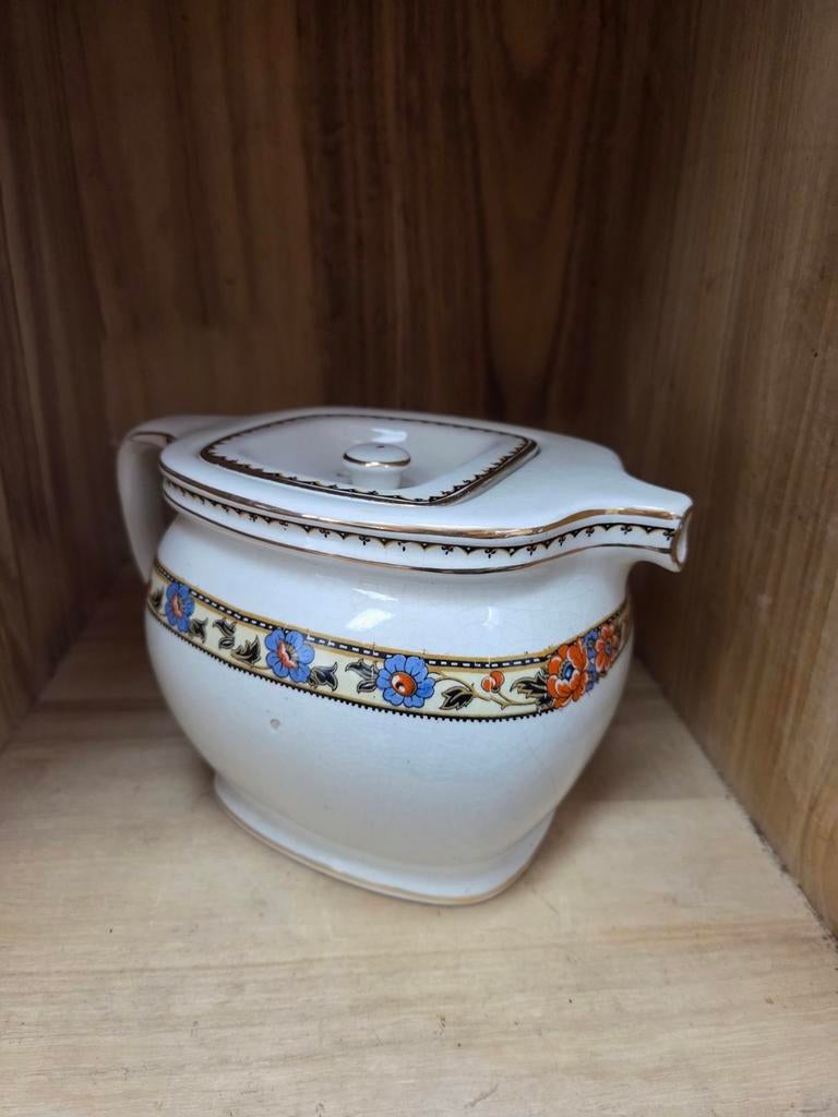 Antieke theepot met deksel, Ophalen of Verzenden