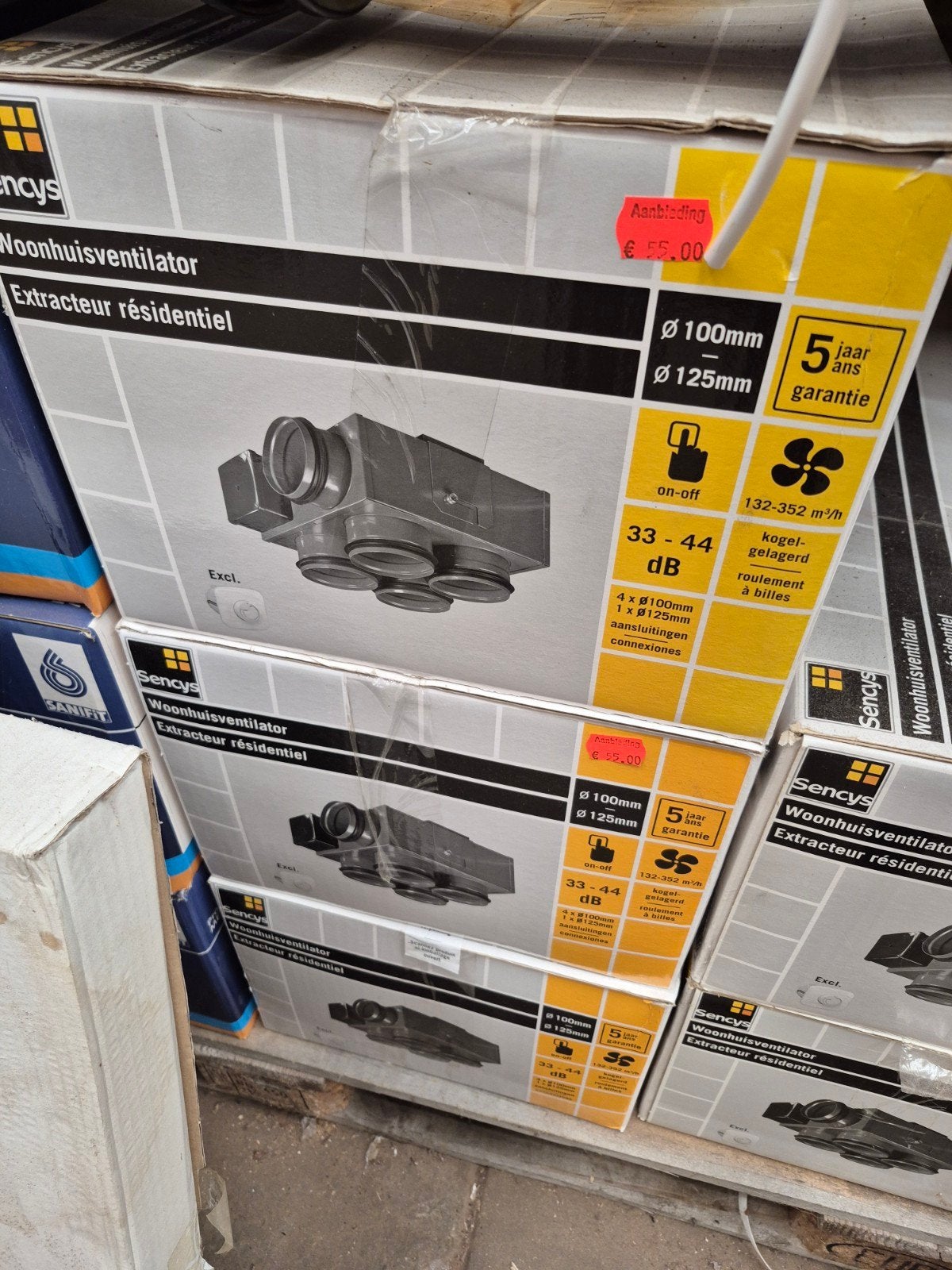 Woonhuisventilator, ventilator box Sensys AANBIEDING!, Sensys, Ventilator, ., Nieuw