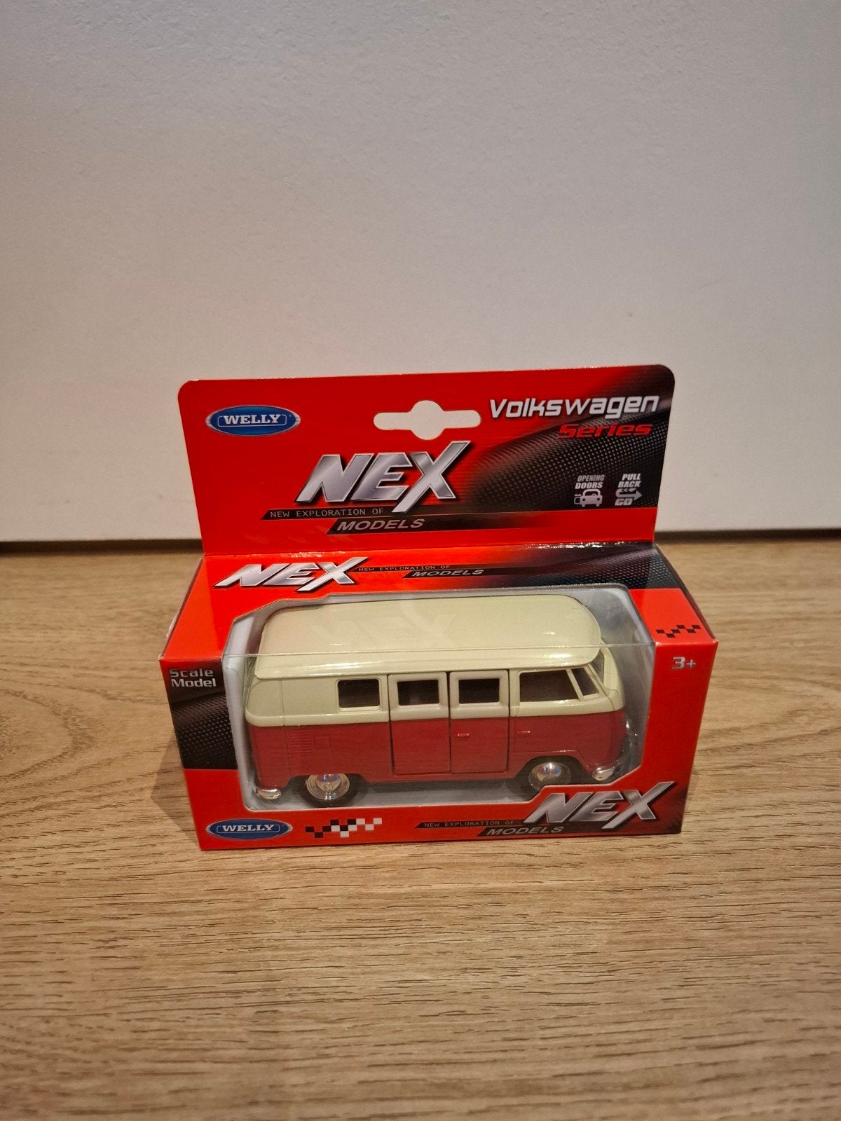 Volkswagen T2 Bus 1:43 Schaalmodel - Welly NEX, Hobby en Vrije tijd, Ophalen of Verzenden, Nieuw, Auto, Overige merken