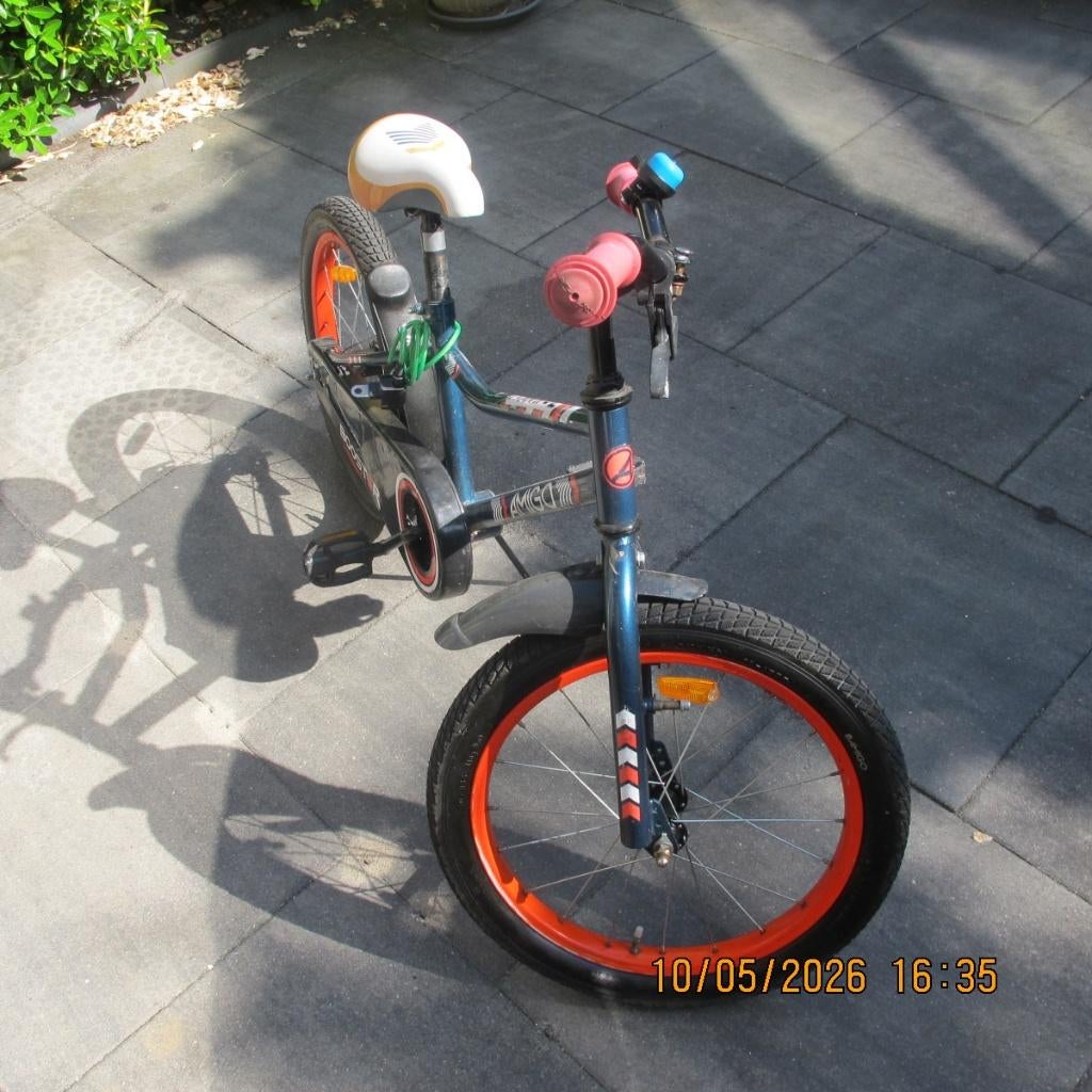 kinderfiets  amigo booster 18 inch, Terugtraprem, Ophalen, Overige merken, 16 tot 20 inch