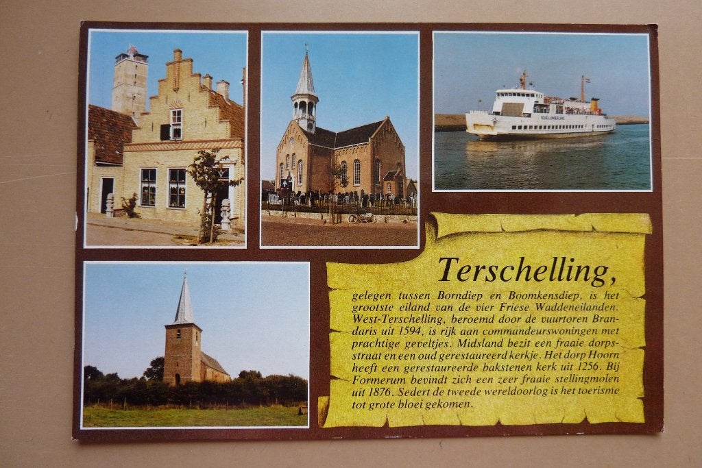 TERSCHELLING veerboot Schellingerland Midsland West Hoorn, Ophalen, 1980 tot heden, Gelopen, Waddeneilanden