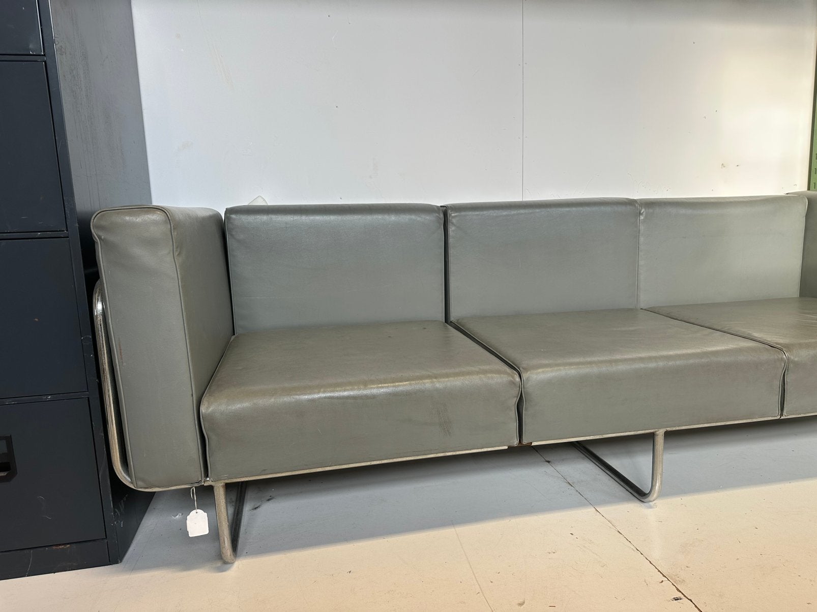 Chroombuis bank 3 zits, Ophalen, Gebruikt, Tweepersoons, 75 tot 100 cm