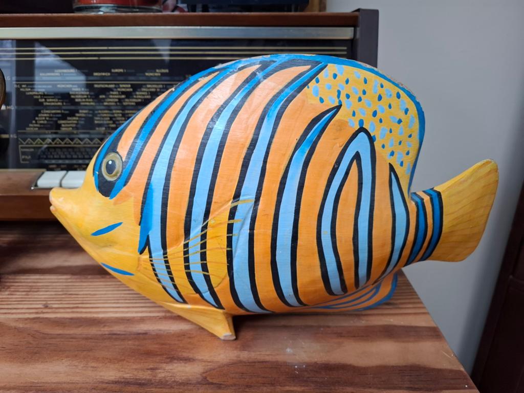 Houten Koraalvis, Antiek en Kunst, Ophalen of Verzenden, Hout