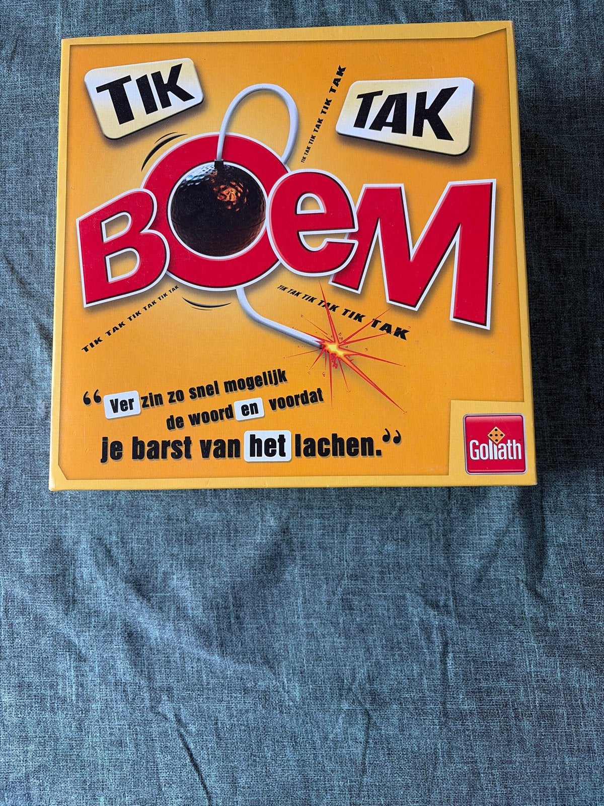 Tik Tak Boem Gezelschapsspel - Goliath, Ophalen of Verzenden, Zo goed als nieuw