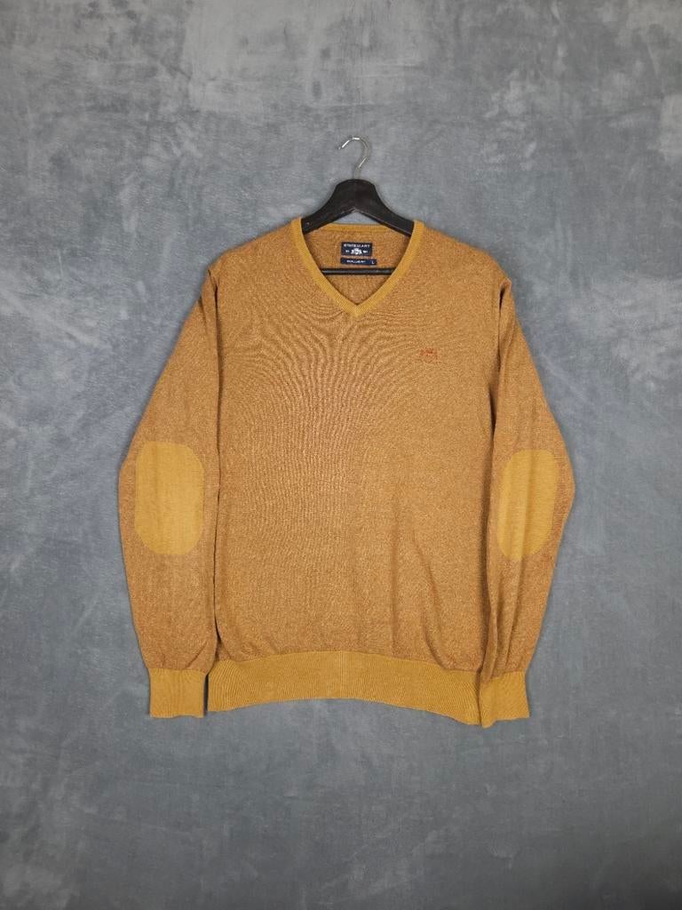 State of Art Trui L Sweater Vneck Beige Mosterd., State of Art, Maat 52/54 (L), ., Beige