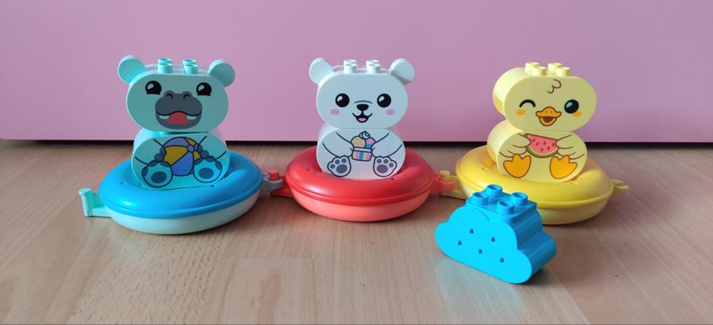 duplo 10965 Pret in bad : drijvende dierentrein, Ophalen of Verzenden, Zo goed als nieuw, Compleet, Duplo