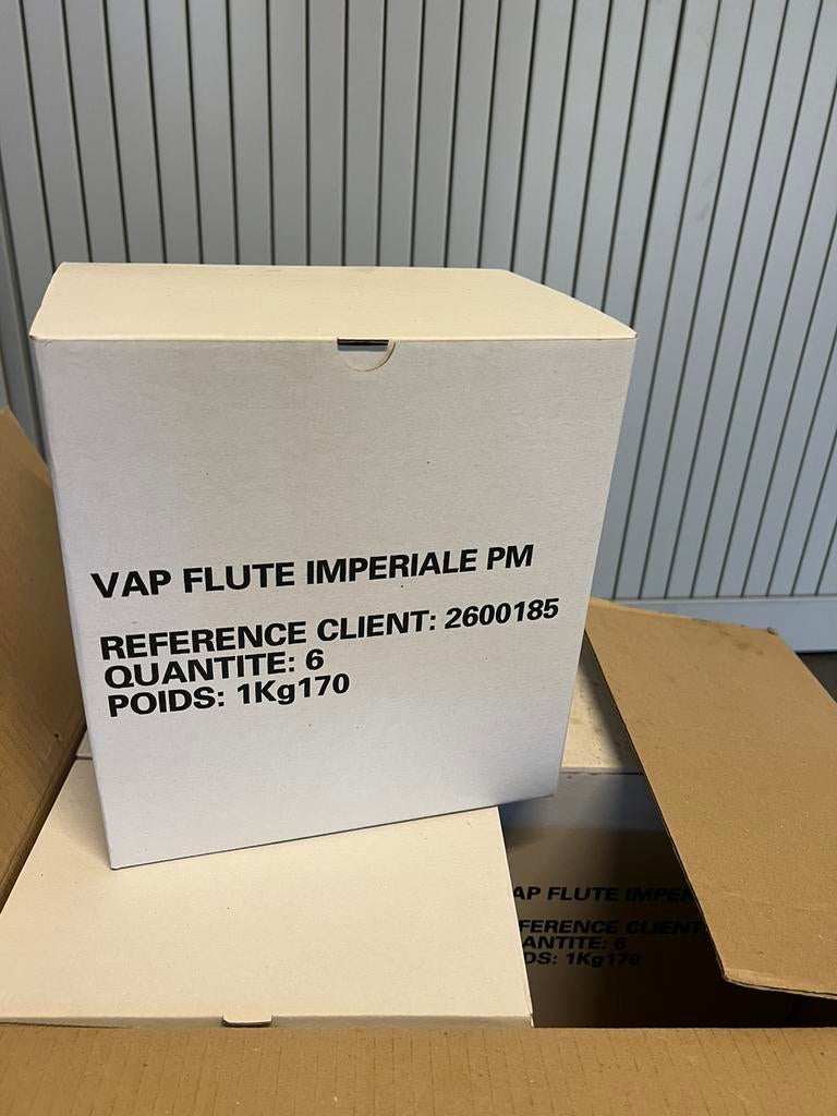 Moët & chandon champagne vap flute glazen, Doos, Ophalen of Verzenden, Minder dan 40 cm, Nieuw