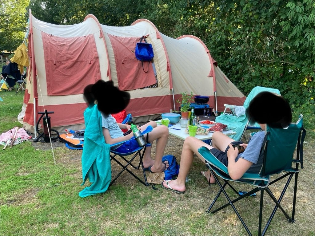 Katoenen tent (tunnel) De Vrijbuiter, ideaal voor gezinnen, Ophalen, Gebruikt, Tot en met 4