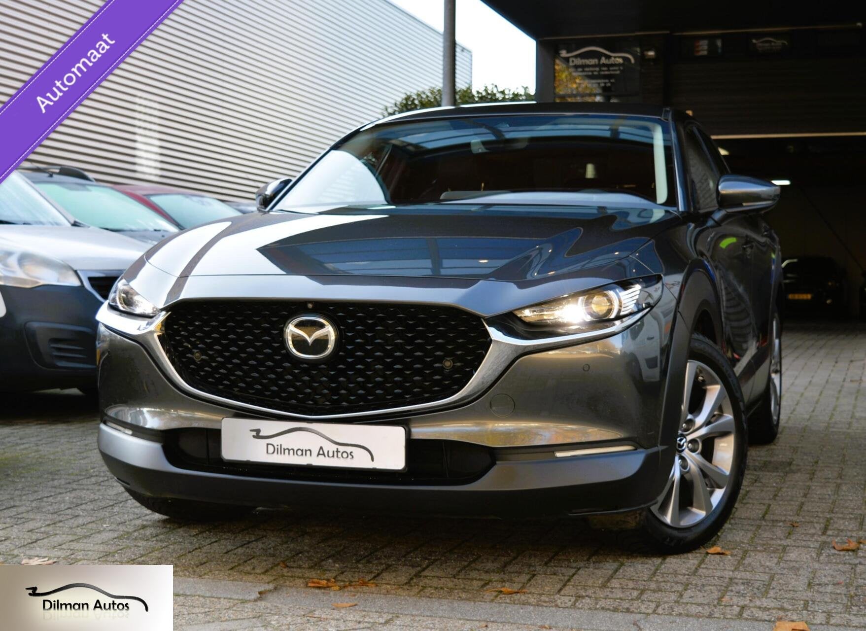 Mazda CX-30 2.0 e-SkyActiv M Hybrid Bose|Camera|Leder|Head!, 1998 cc, Zwart, 4 cilinders, Met garantie (alle)