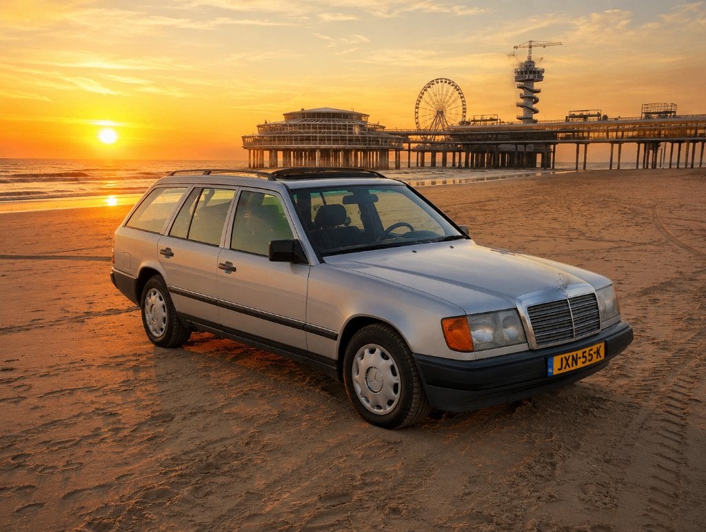 Mercedes 300TE 1987 nieuwe apk inruil mogelijk, Auto's, Overige Auto's, Zwart, 179 pk, Handgeschakeld, 1500 kg