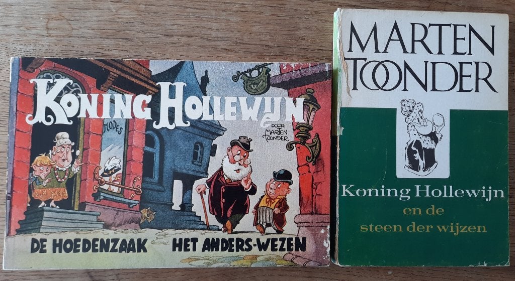 Marten Toonder: 2 boekjes koning Hollewijn, Boeken, Stripboeken, Gelezen, Marten Toonder, Ophalen of Verzenden, Meerdere stripboeken