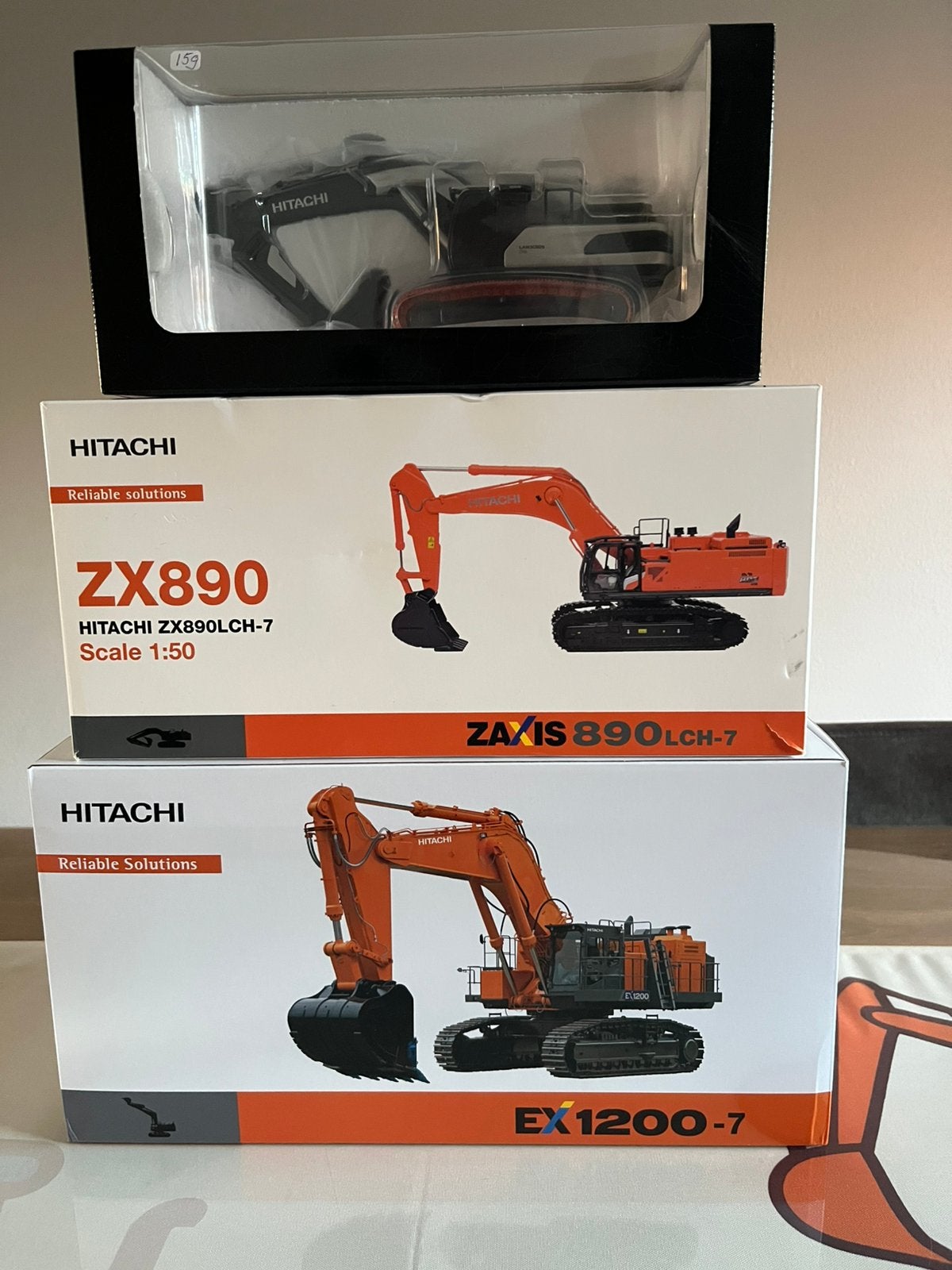 Trio Hitachi rupsgraafmachines EX 1200 ZX 890 Landcros One, Ophalen of Verzenden, Nieuw, Hijskraan, Tractor of Landbouw, Overige merken
