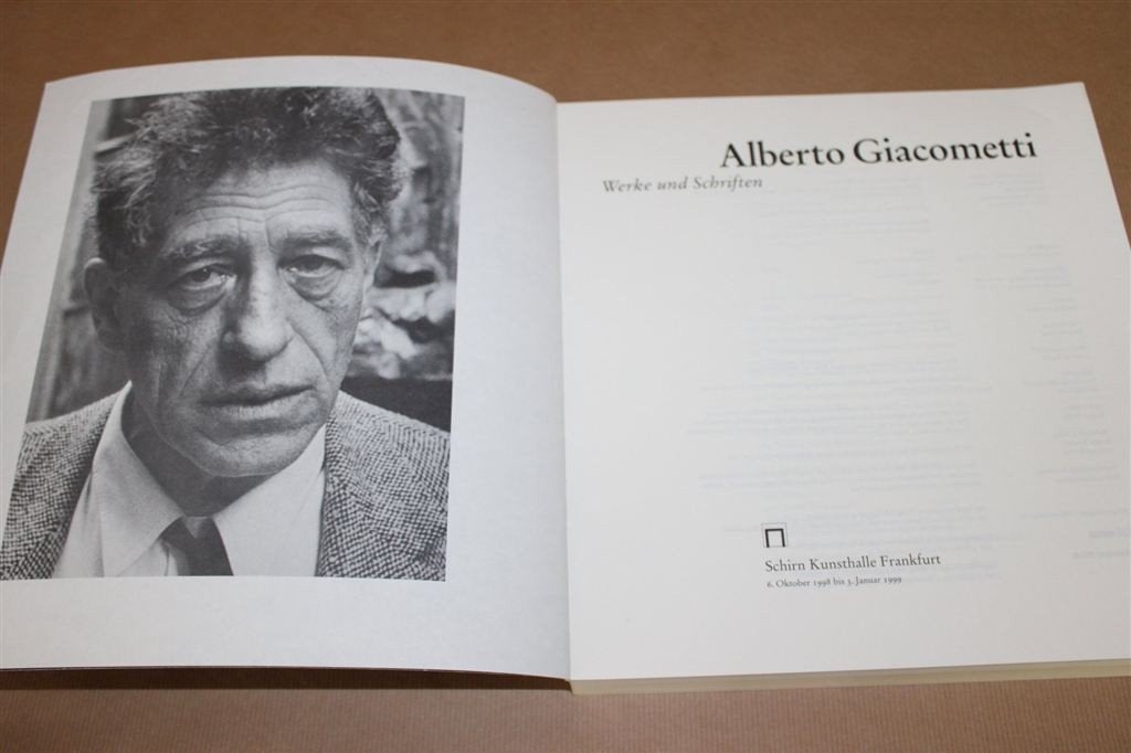 Dik boek. Alberto Giacometti, Werken en Schriften., Ophalen of Verzenden, Gelezen