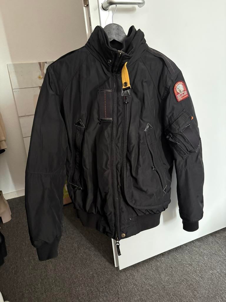 Originele Parajumpers Gobi Bomber Zwart - Maat S, Kleding | Heren, Jassen | Winter, Ophalen of Verzenden, Zo goed als nieuw, Maat 46 (S) of kleiner