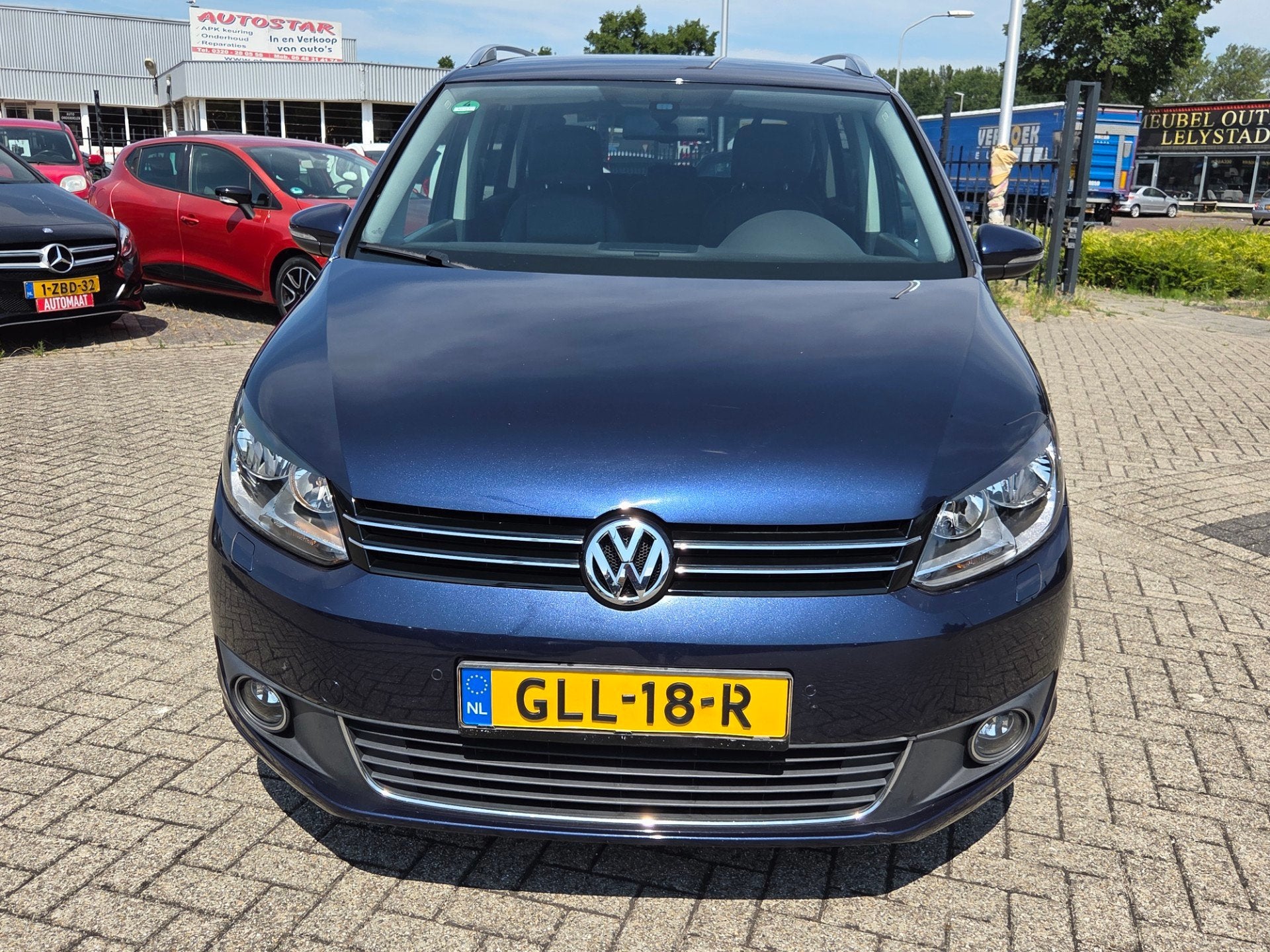 Volkswagen TOURAN 1.4 TSI Highline 7pAUTOMAAT/CAMERA/VOL OPT, Euro 5, 4 cilinders, 1545 kg, Blauw