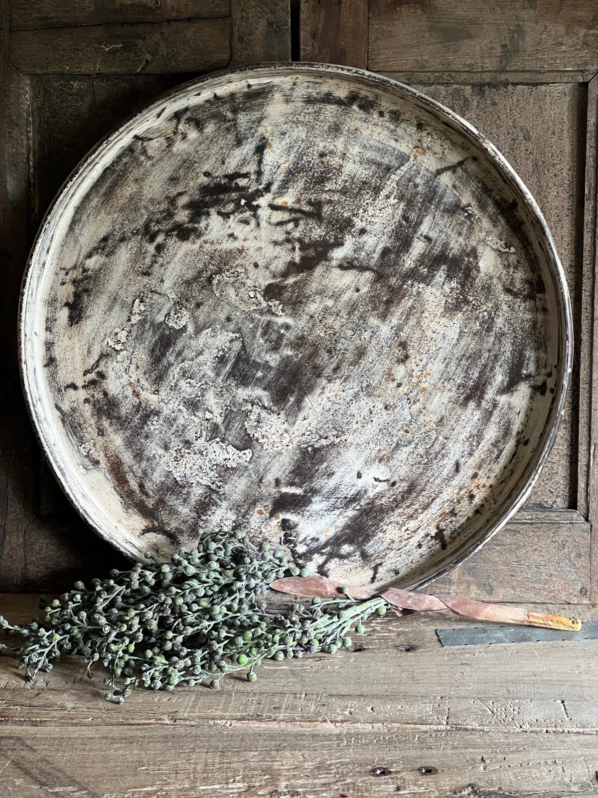Metalen dienblad, Huis en Inrichting, Woonaccessoires | Dienbladen, Sliedrecht, Rond, Nieuw, Ophalen of Verzenden