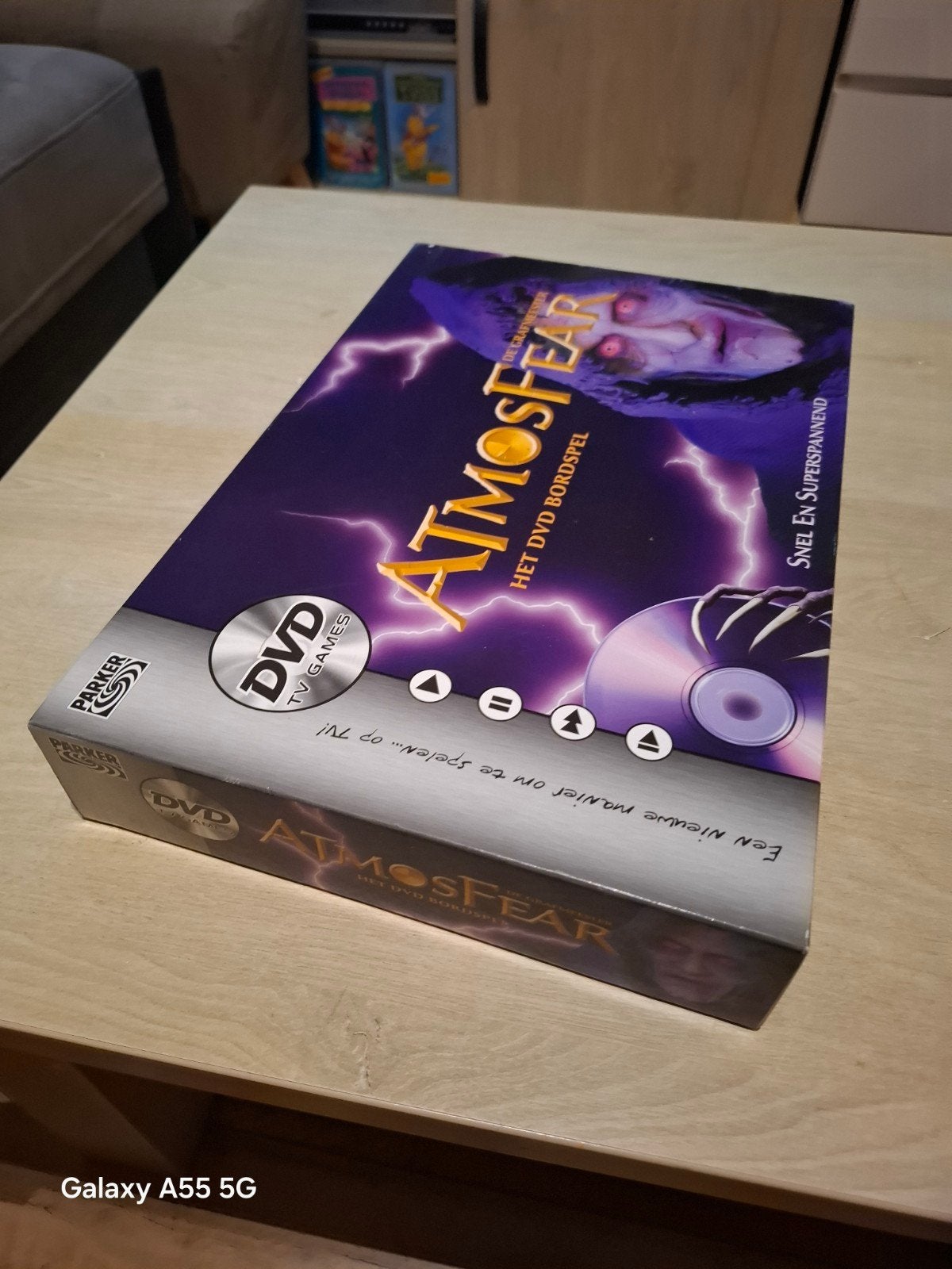 Atmosfear: Het DVD Bordspel - Snel en Superspannend, Hobby en Vrije tijd, Gezelschapsspellen | Bordspellen, Parker / Hasbro, Gebruikt