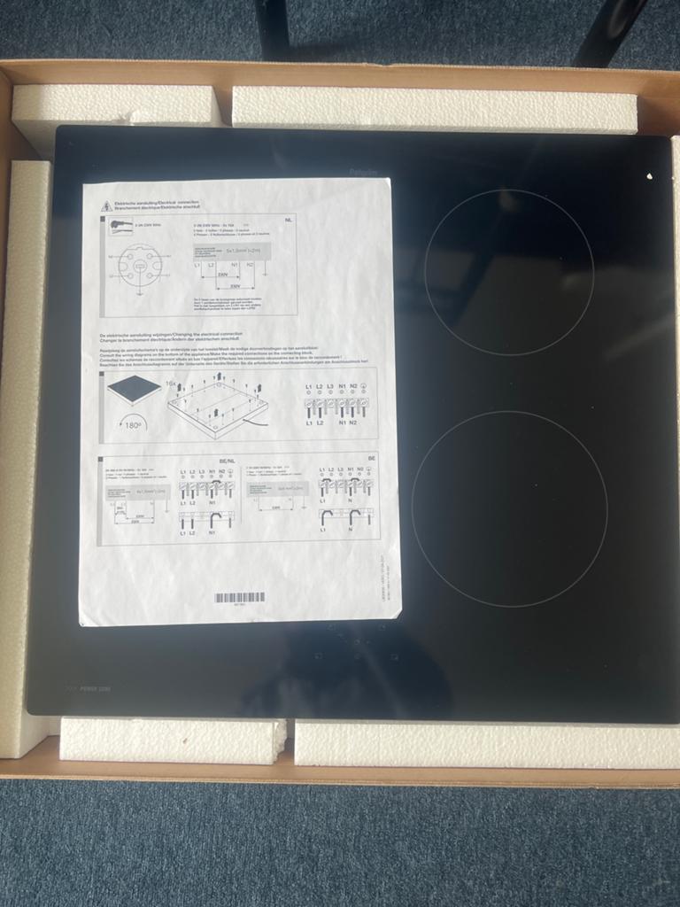 Pelgrim PKI260RVS Inductiekookplaat - Nieuw in doos, Nieuw, Inbouw, Inductie, 4 kookzones
