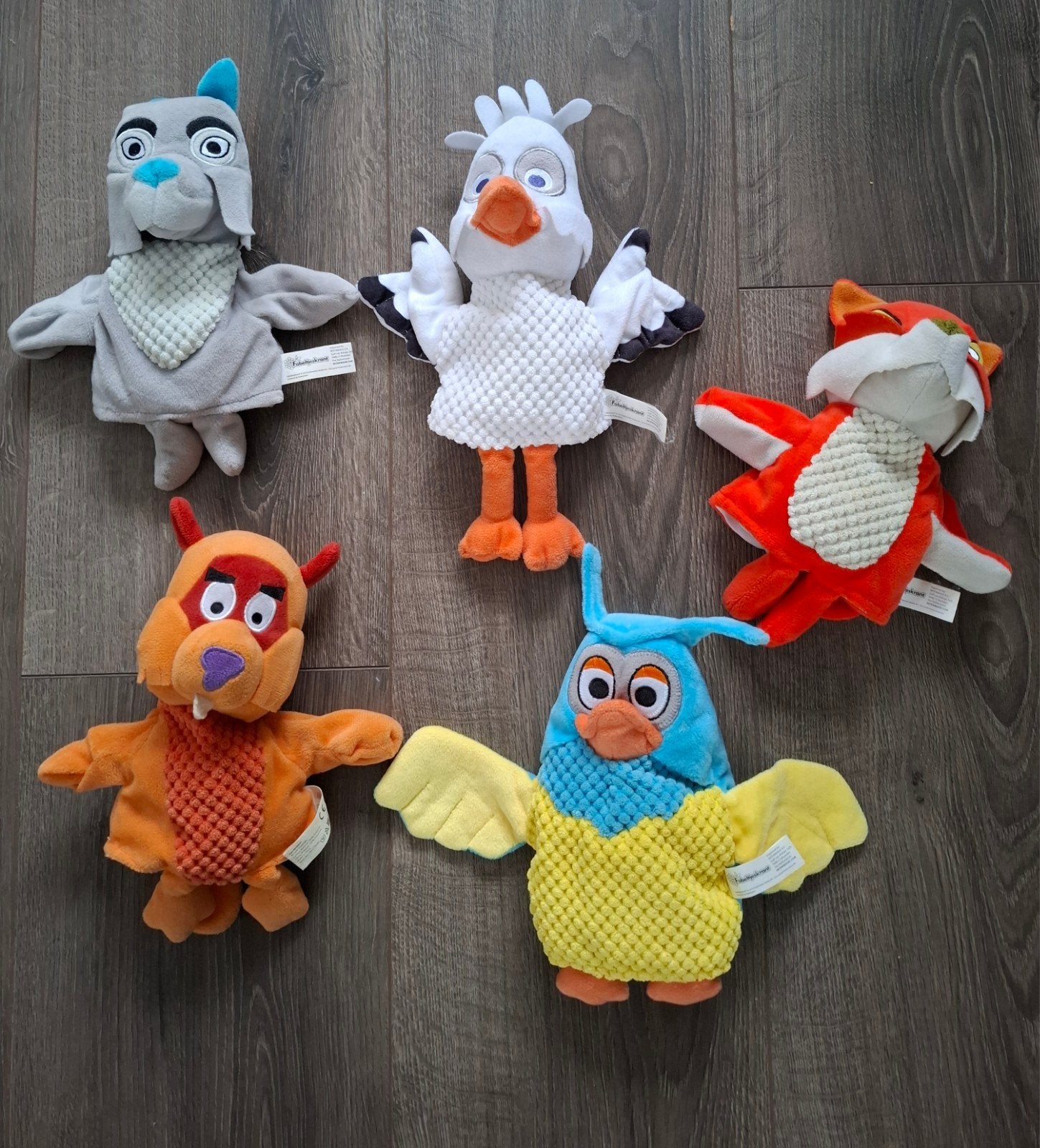 Fabeltjeskrant Handpoppen Complete Set, Ophalen of Verzenden, Gebruikt