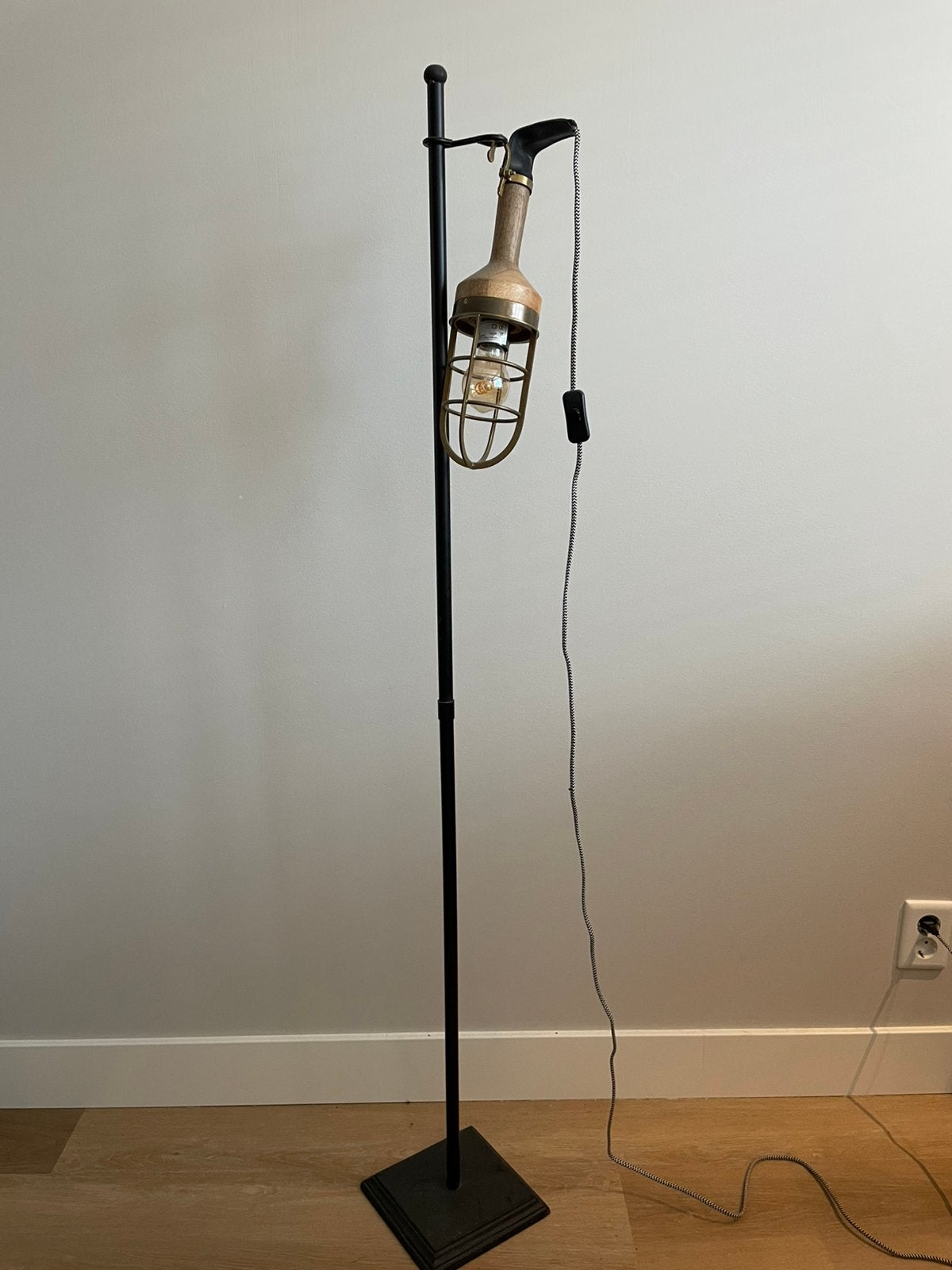 Te koop schemenlamp, Ophalen of Verzenden, Zo goed als nieuw, Glas, Minder dan 100 cm