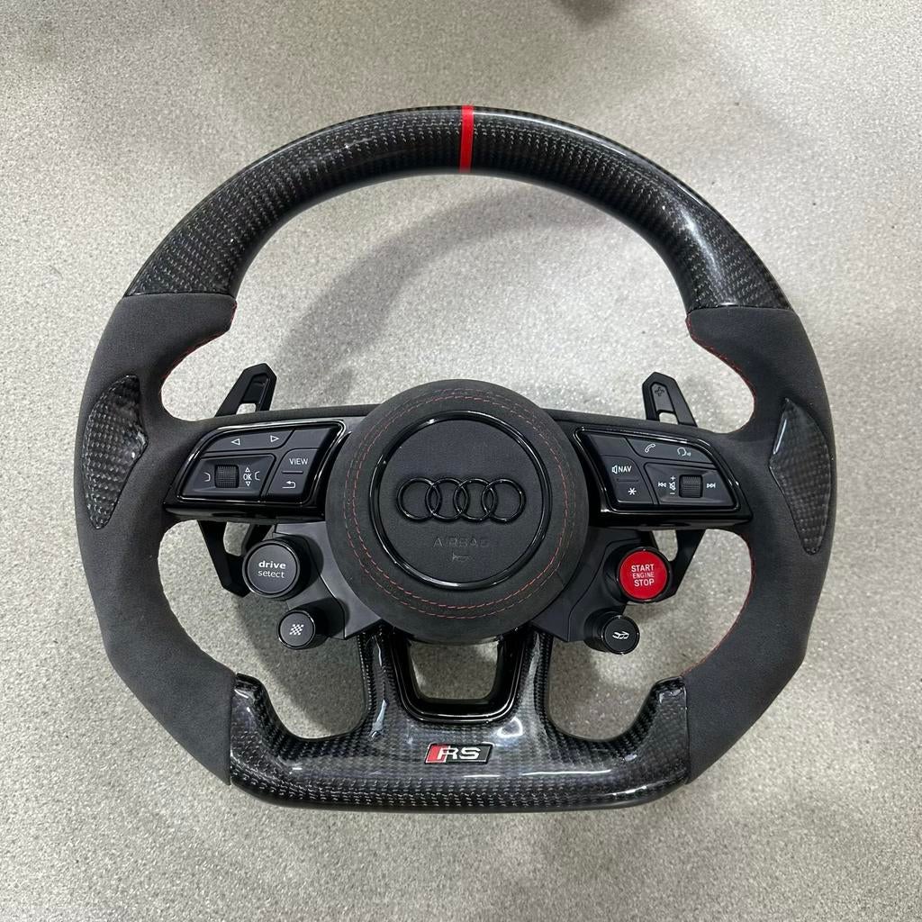 Audi carbon alcantara stuur op maat upgrade S RS, Ophalen of Verzenden, ., ., .