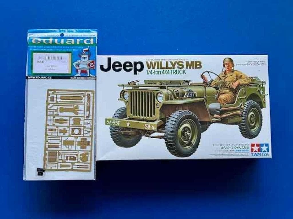 Tamiya 35219 US JEEP 1/35  incl Eduard pe set 35347, Auto, Verzenden, 1:32 tot 1:50, Nieuw