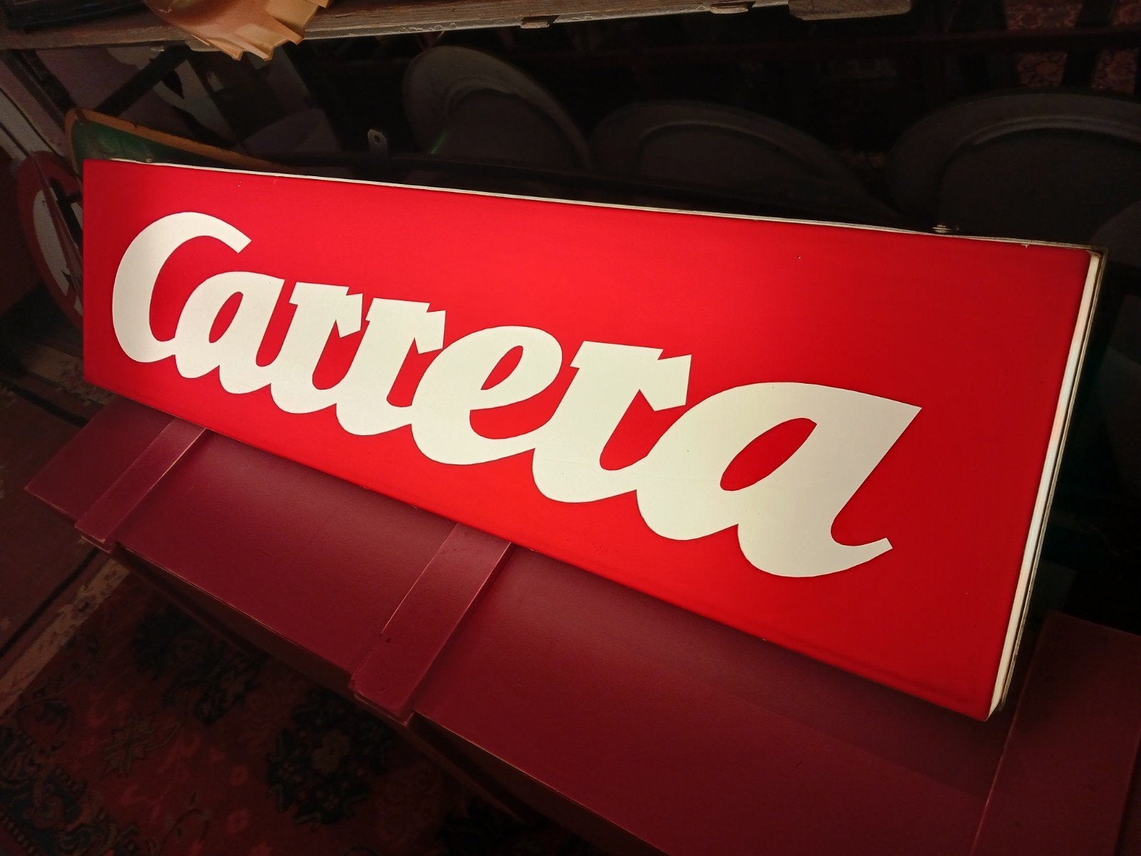 Carrera lichtreclame lichtbak 154cm lang, Gebruikt, Lichtbak of (neon) lamp, Info@carrera.nl, Brd