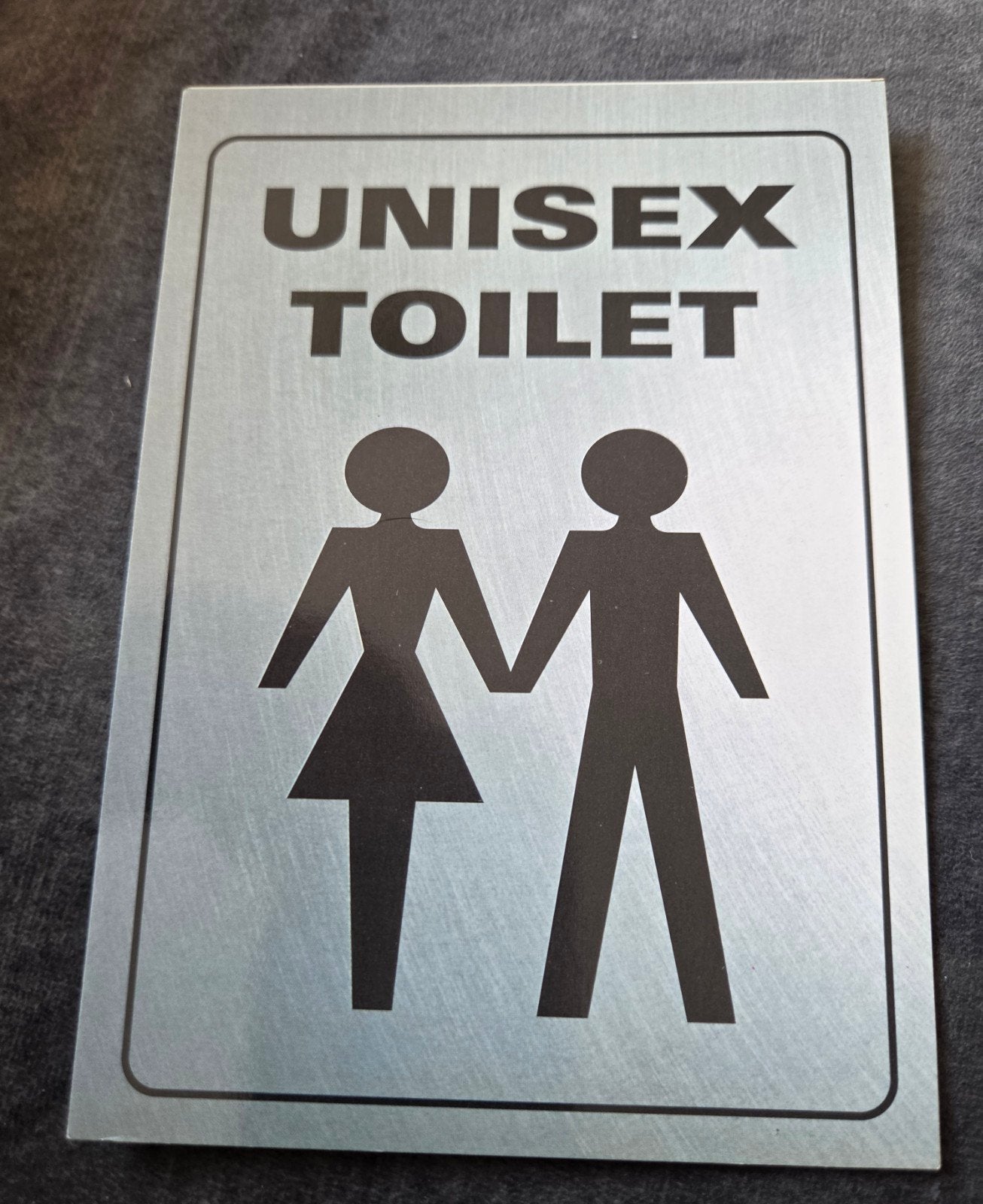 Unisex Toilet Bord, Verzenden, 1980 tot heden, Ongelopen, Overige thema's