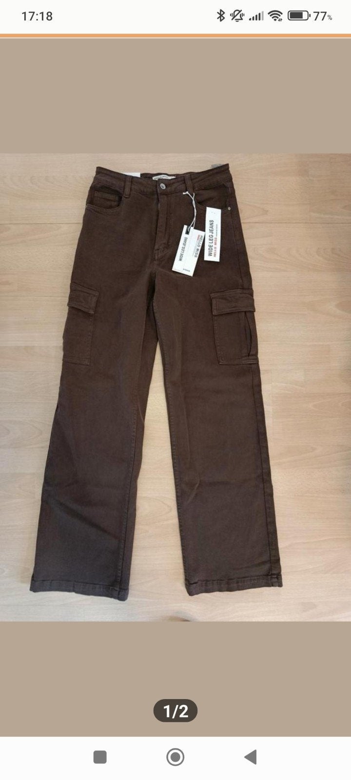 bruine wide leg jeans mt 38 nieuw Hello miss, Kleding | Dames, Spijkerbroeken en Jeans, Ophalen of Verzenden, Nieuw