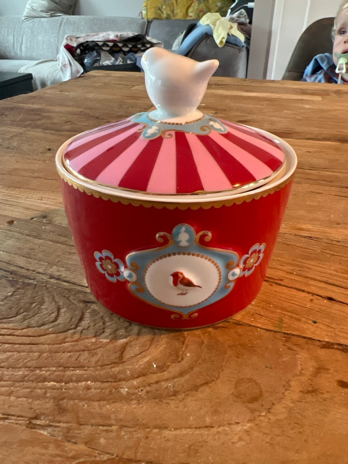 Pip Studio Suikerpot Love Birds, Nieuw, Ophalen of Verzenden, Modern, Porselein