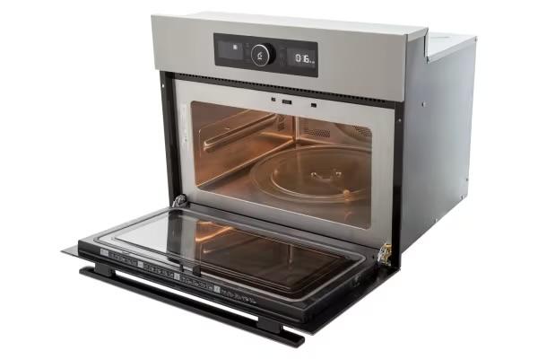 Inbouw combi oven - H 45,5 cm, B 59,4 cm, D 59,4 cm, Gebruikt, Oven met grill, Inbouw, Magnetronfunctie