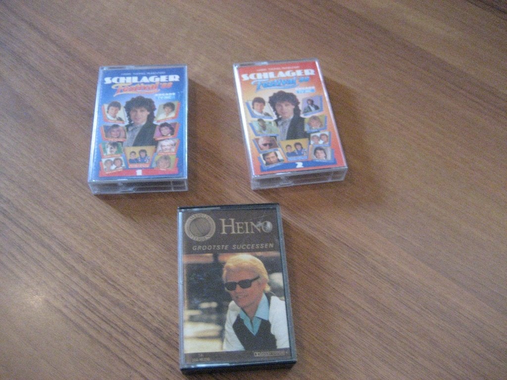 Schlager cassettes bandjes 3x, Cd's en Dvd's, Gebruikt, 2 t/m 25 bandjes, Overige genres, Ophalen of Verzenden