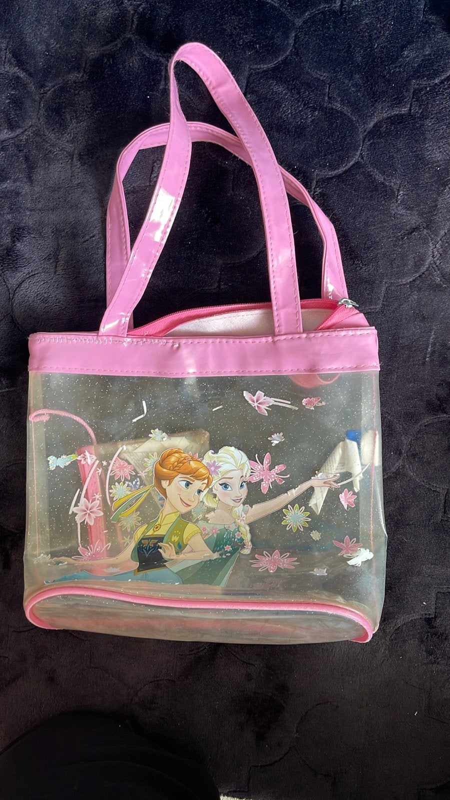 Zwemtas Frozen Anna en Elsa, Ophalen of Verzenden, Gebruikt, Roze, Overige typen