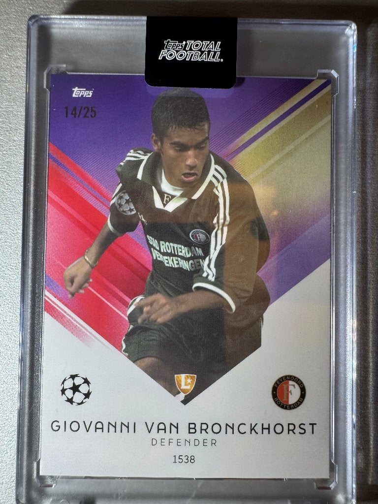 Giovanni van Bronckhorst Topps /25, Verzenden, Zo goed als nieuw, Feyenoord, Spelerskaart