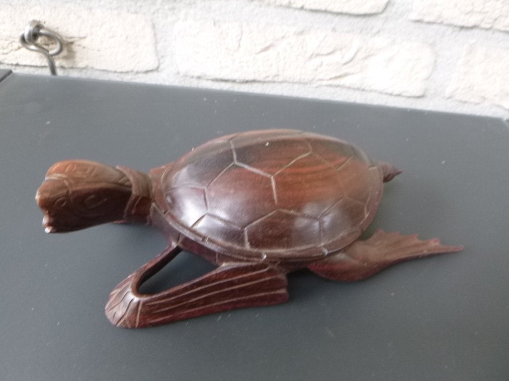 mooie schildpad van hout, Verzamelen, Ophalen of Verzenden, Huis en Inrichting