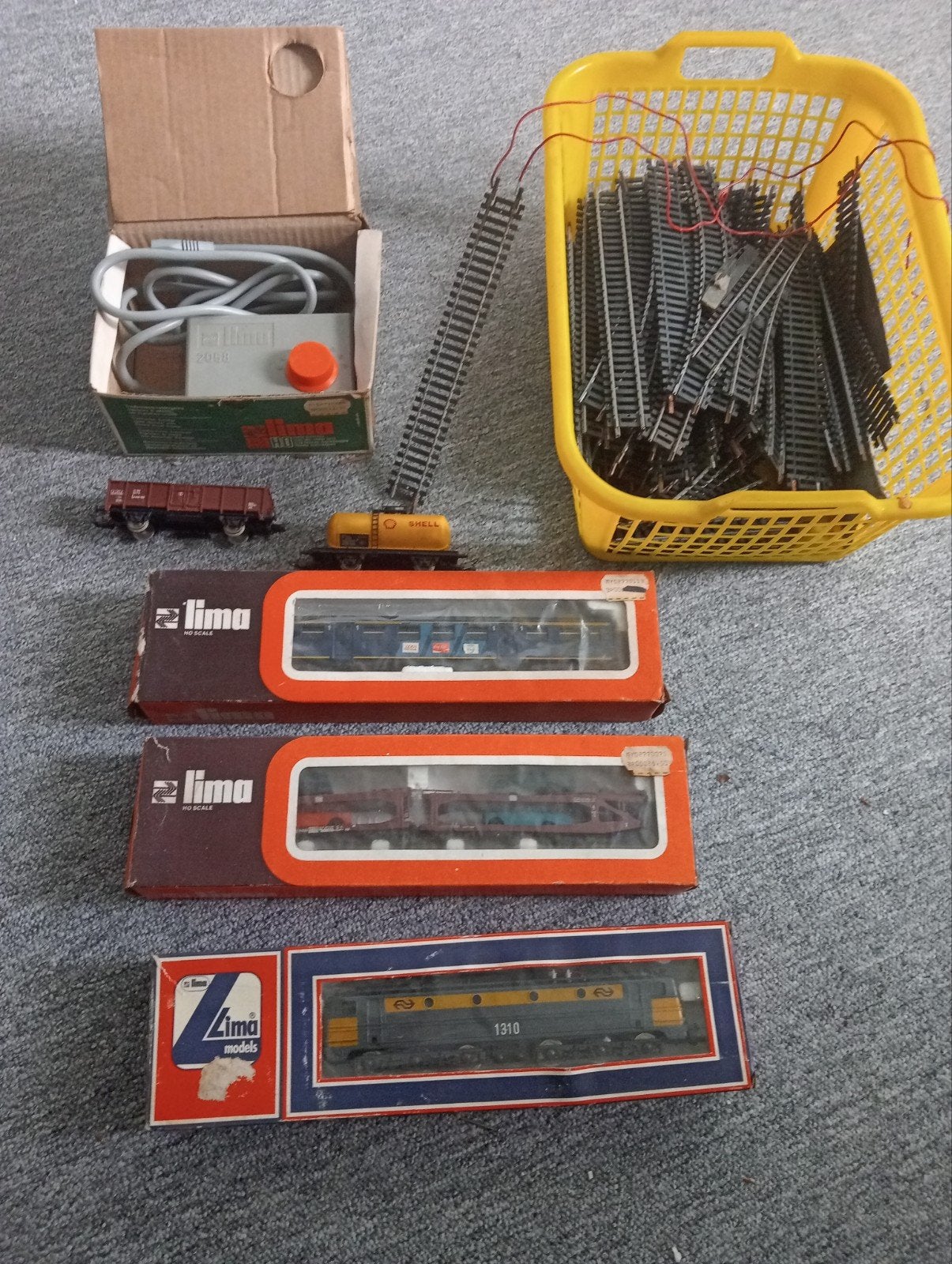 NS starterscombinatie modeltreinen van Lima uit de jaren '70, Ophalen, Gelijkstroom of Wisselstroom, NS, Lima