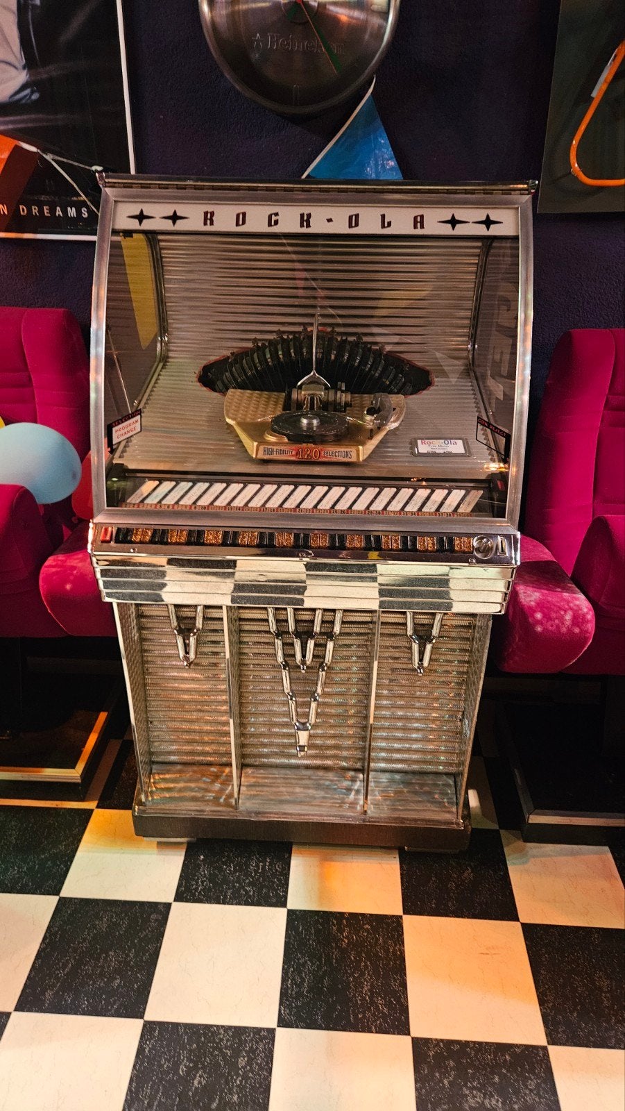 Rock-Ola Jukebox model 1448 - Werkt, opknapper, Verzamelen, Ophalen of Verzenden, Gebruikt, 1950 tot 1960, Rock Ola