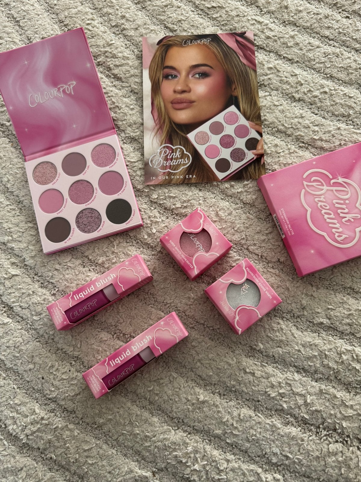 ColourPop Pink Dreams Collectie: Oogschaduw, Blush, Highligh, Gehele gezicht, Nieuw, Ophalen of Verzenden, Make-up