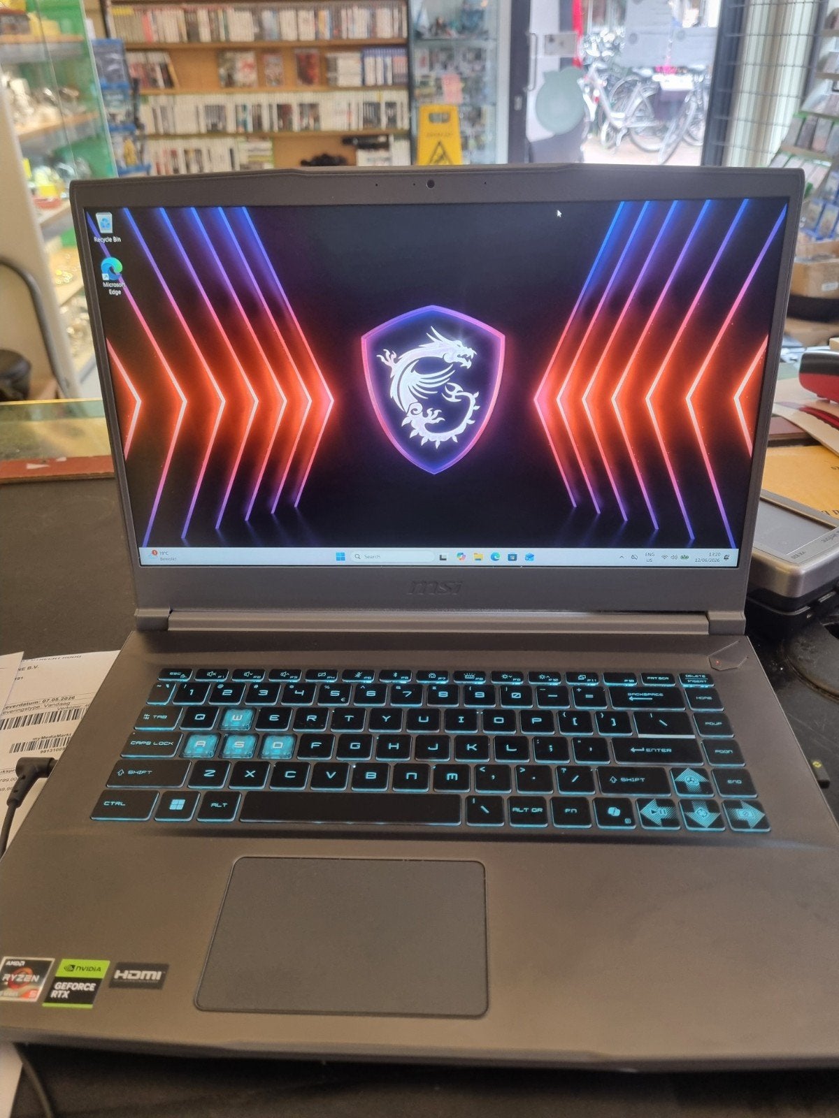 MSI Gaming Laptop Ryzen 5 RTX 3050 16GB RAM 512GB SSD, Ophalen, No. 69, Lide St., Zhonghe Dist., New Taipei City 235, Taiwan, 512 GB