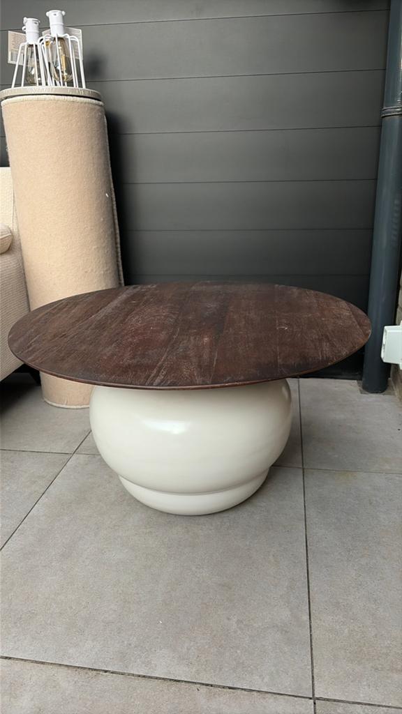 Ronde salon tafel van label 51, Huis en Inrichting, Tafels | Salontafels, Ophalen, Rond, 50 tot 100 cm