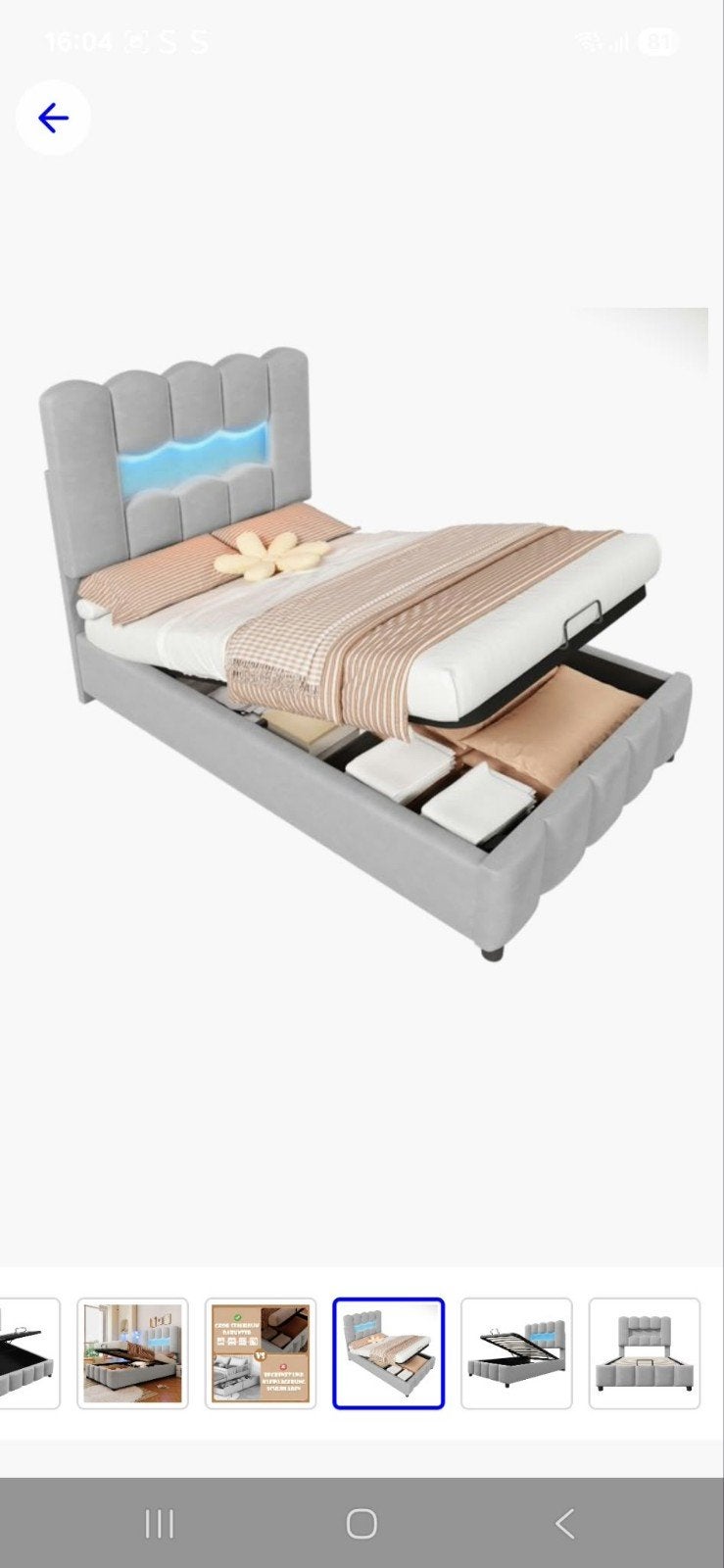 2 bedden nieuw in doos, Huis en Inrichting, Ophalen, Nieuw, Eenpersoons, 90 cm