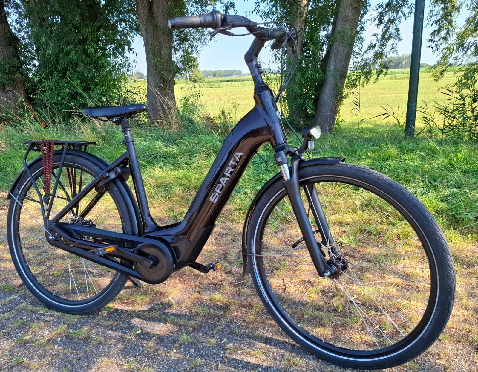 Nette elektrische Sparta damesfiets, Bosch middenmotor ✅️, Fietsen en Brommers, Fietsen | Dames | Damesfietsen, Ophalen, 53 tot 56 cm