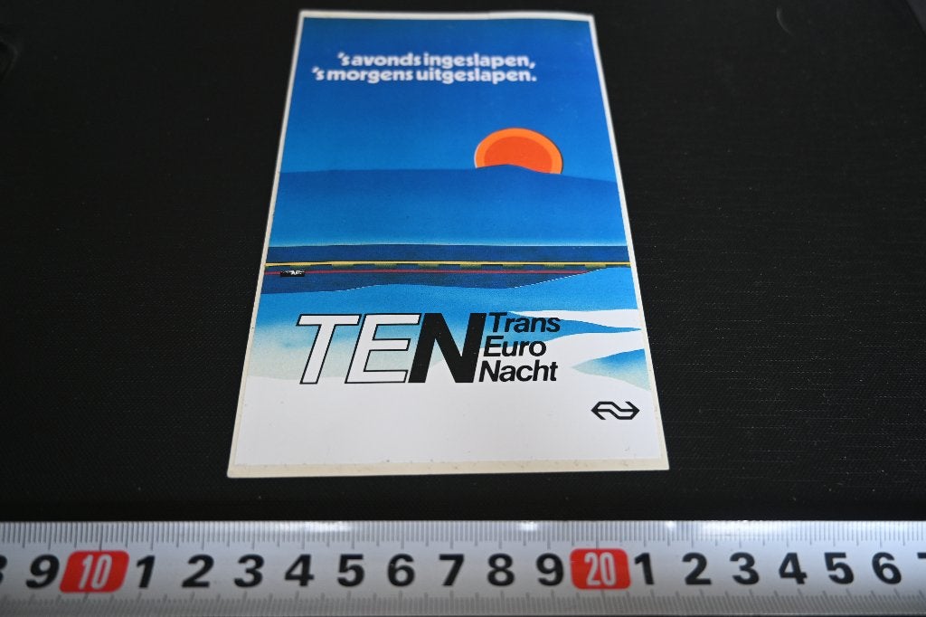 sticker NS TEN Trans Euro Nacht 's avonds ingeslapen, 's mor, Verzamelen, Ophalen of Verzenden, Zo goed als nieuw