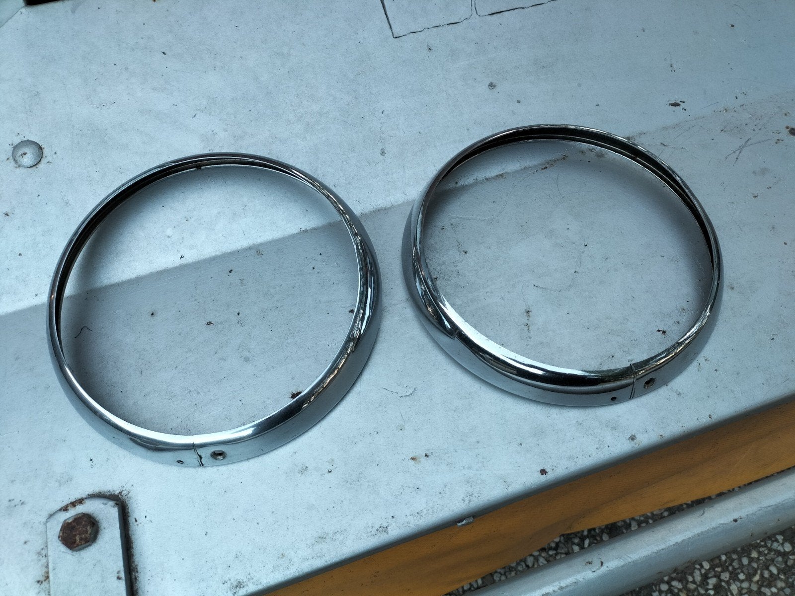 Austin Mini Cooper Morris koplamp ringen chroom, Ophalen of Verzenden, Austin